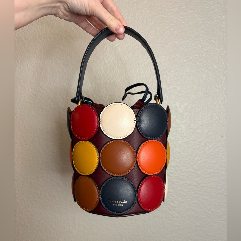 Kate Spade Dottie Small Bucket Bag Fall Colors